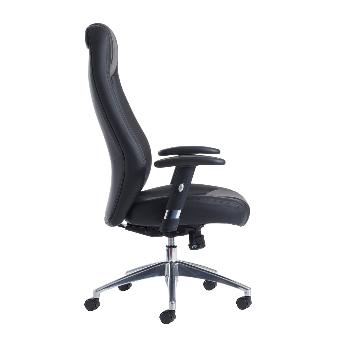 Odessa high back executive chair - black faux leather - view 3