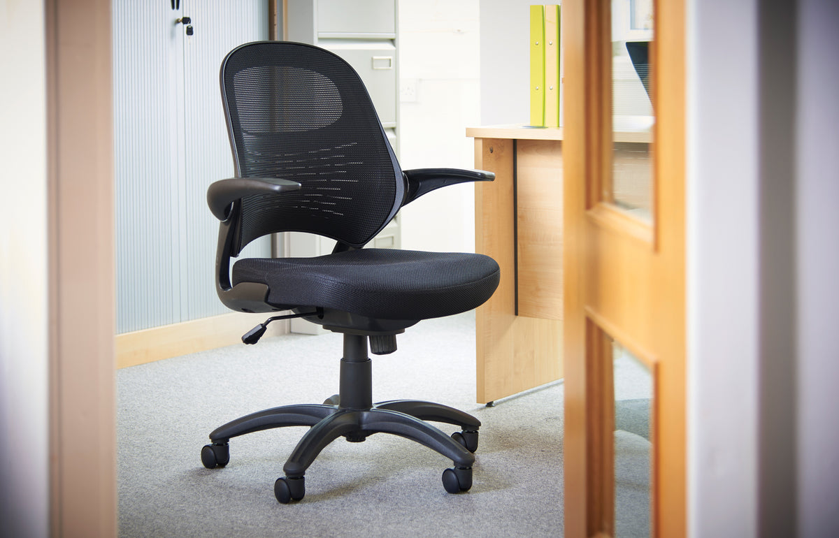 Orion mesh back operators chair - black - view 4