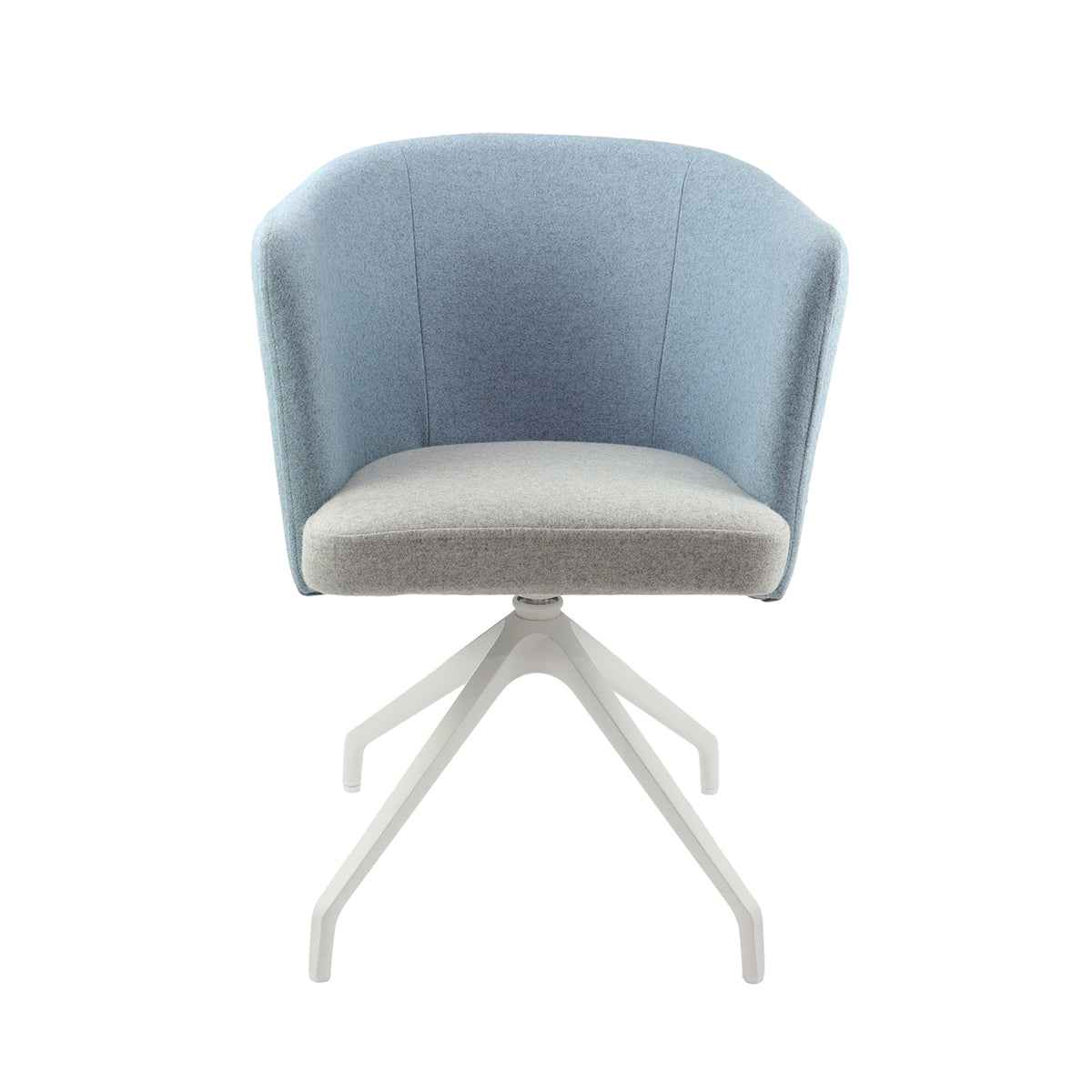 Otis single seater lounge chair with white pyramid base - view 2