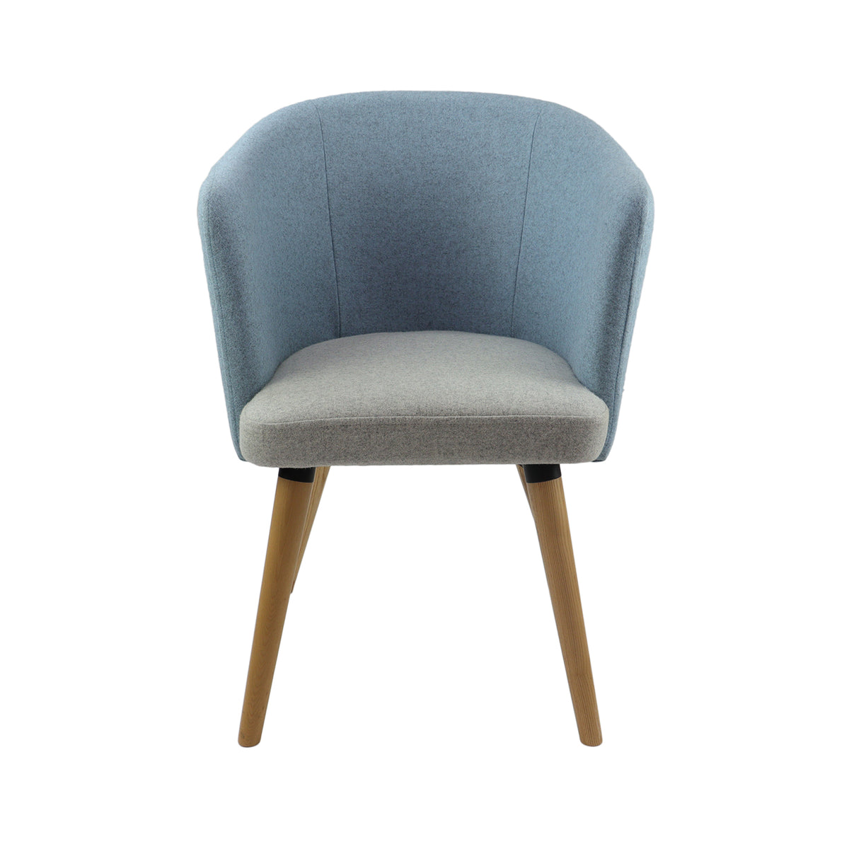 Otis single seater lounge chair with 4 oak wooden legs - view 2