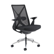 Paxton mesh back operator chair with black frame-black mesh - view 1