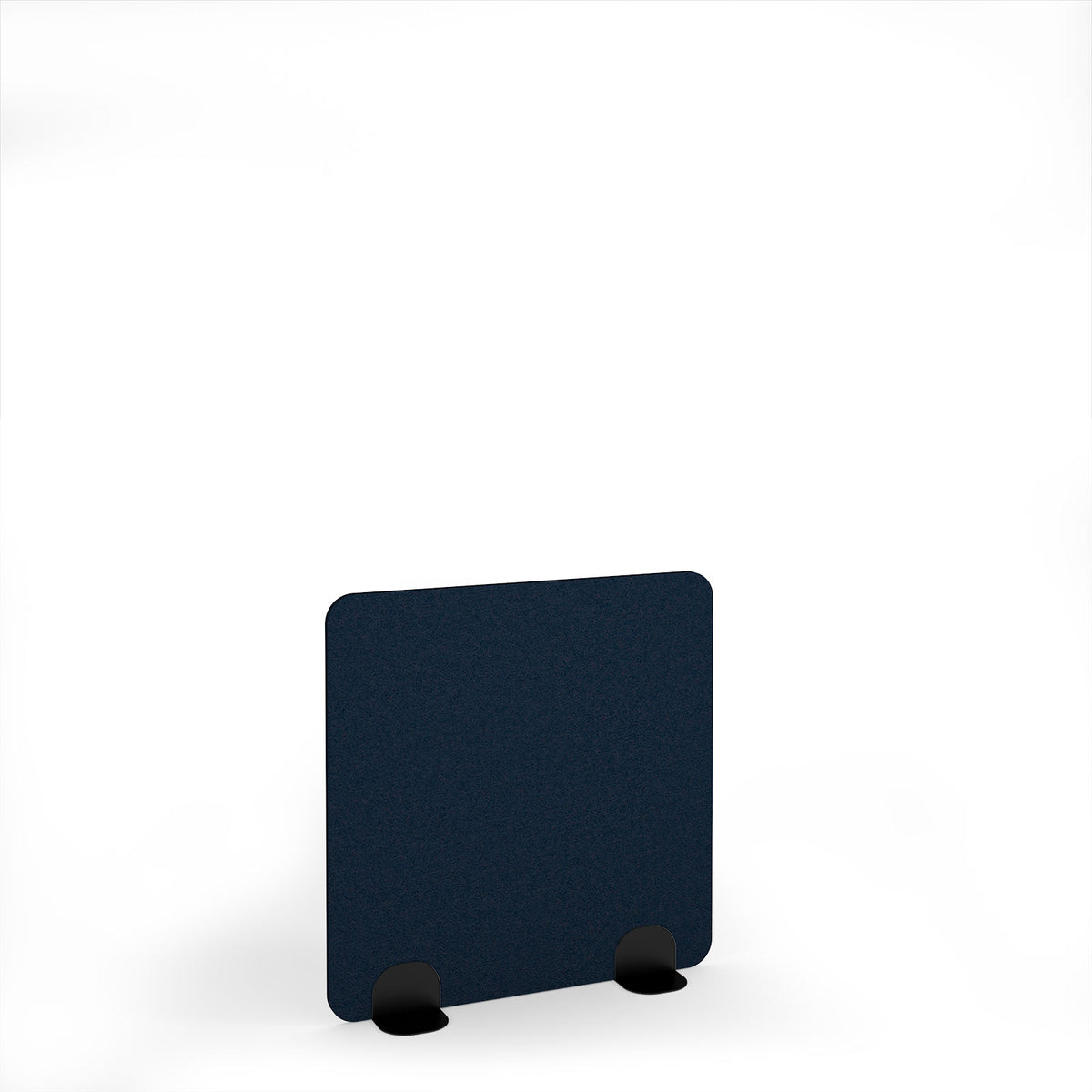 Plain Accoustic Floor Standing Metal Base Legs 1200w 1200h - Black legs, Dark Blue - view 1