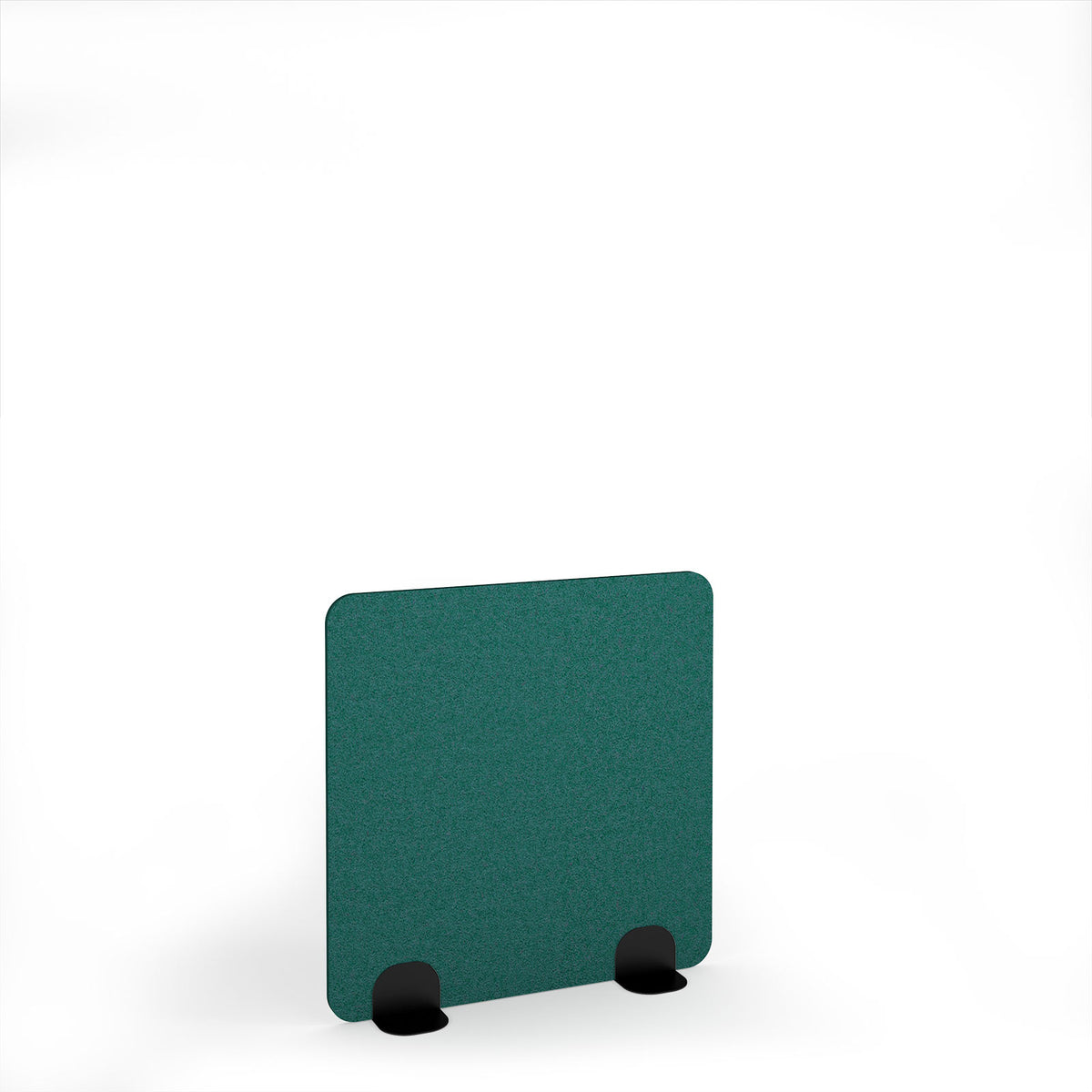Plain Accoustic Floor Standing Metal Base Legs 1200w 1200h - Black legs, Peacock Blue - view 1