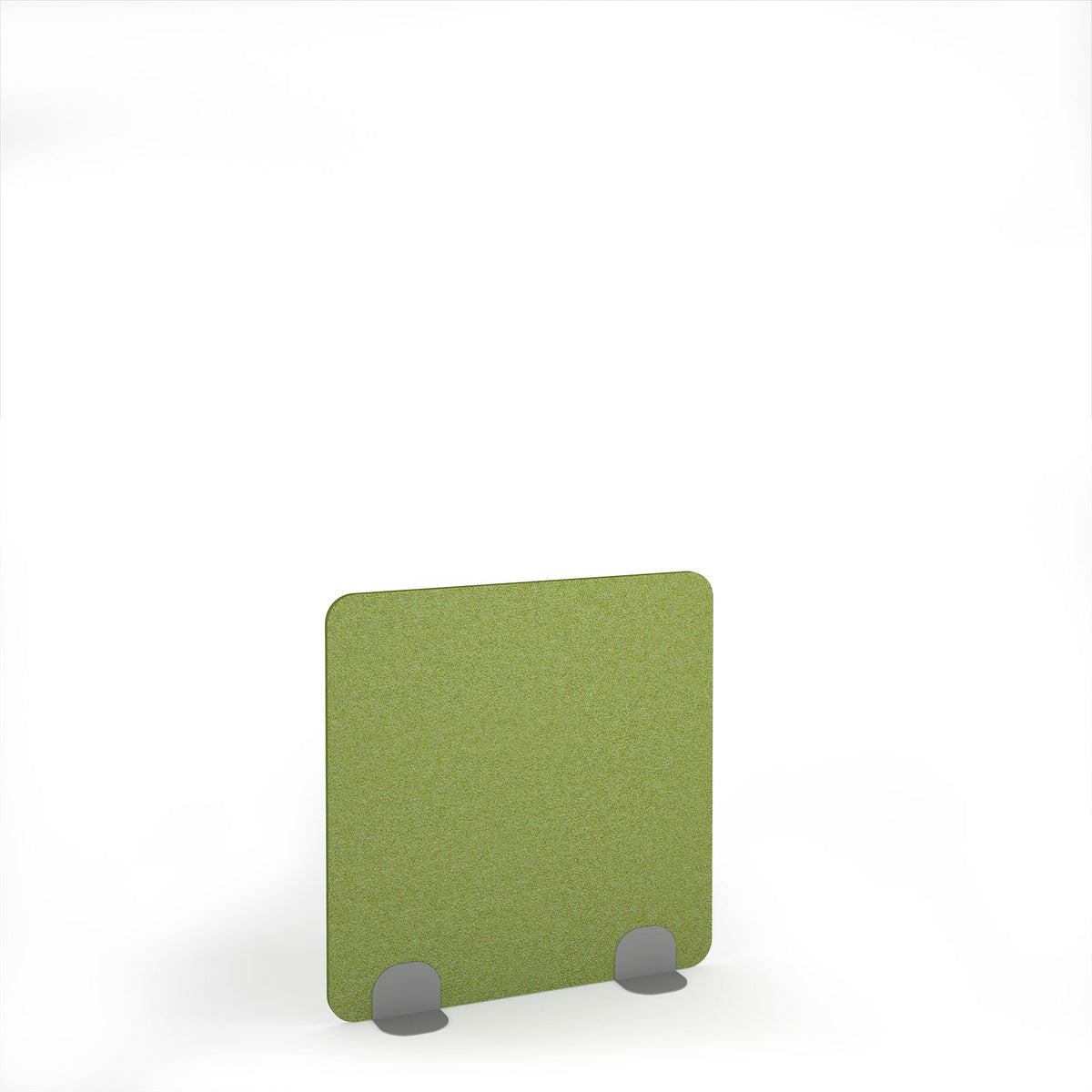 Plain Accoustic Floor Standing Metal Base Legs 1200w 1200h - Silver legs, Fruit Green - view 1