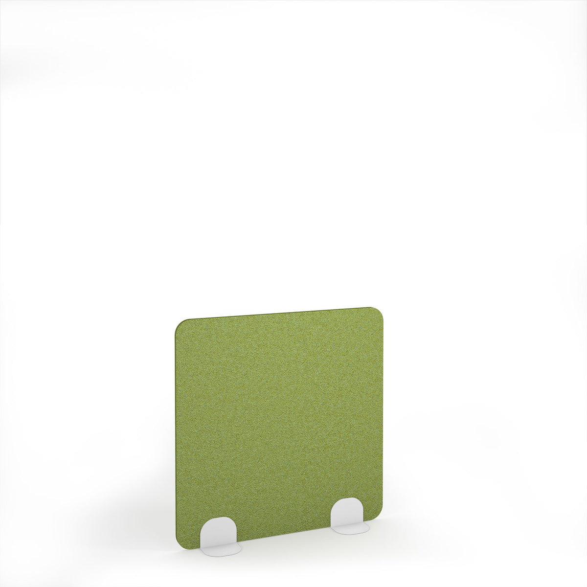 Plain Accoustic Floor Standing Metal Base Legs 1200w 1200h - White legs, Fruit Green - view 1