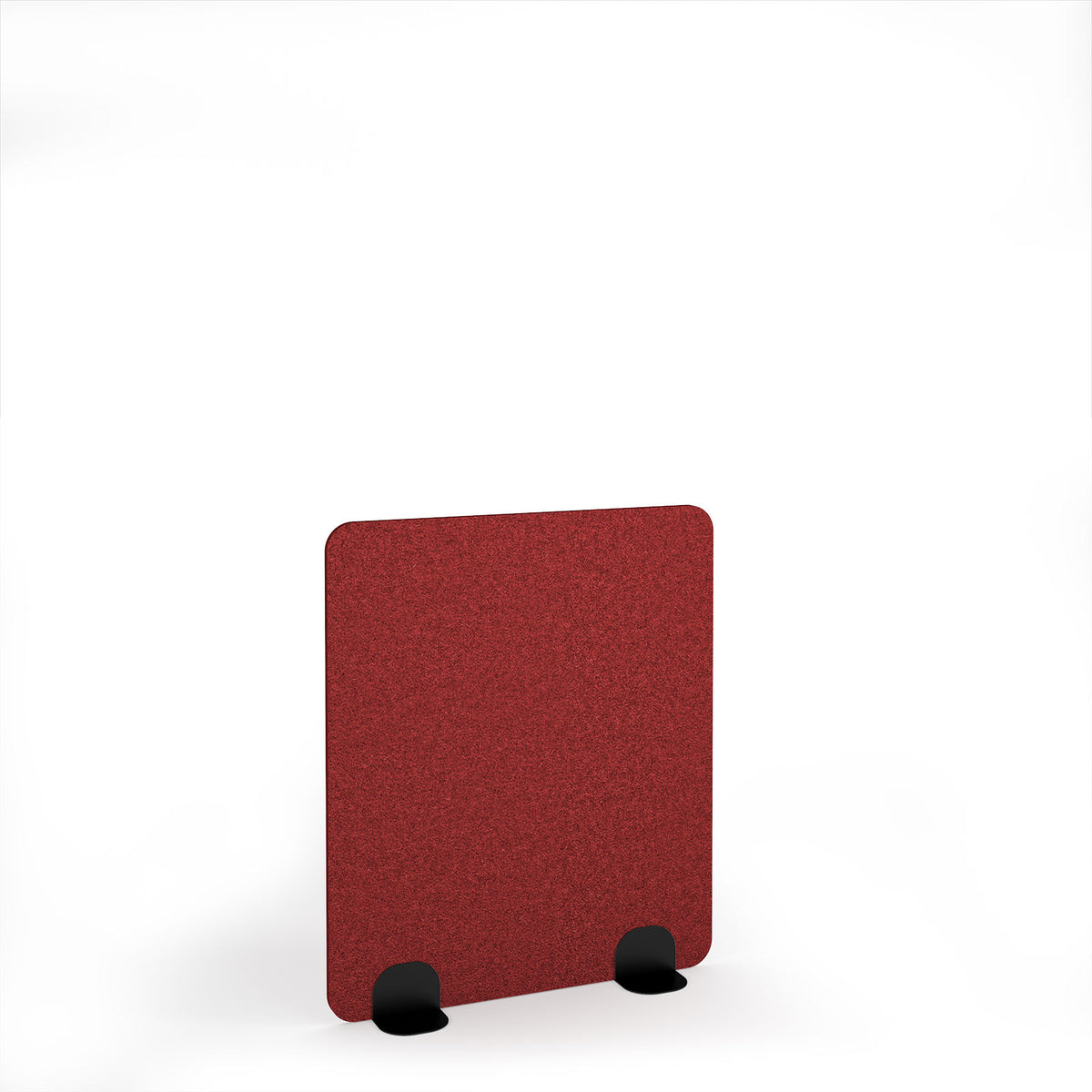 Plain Accoustic Floor Standing Metal Base Legs 1200w 1400h - Black legs, Pure Red - view 1