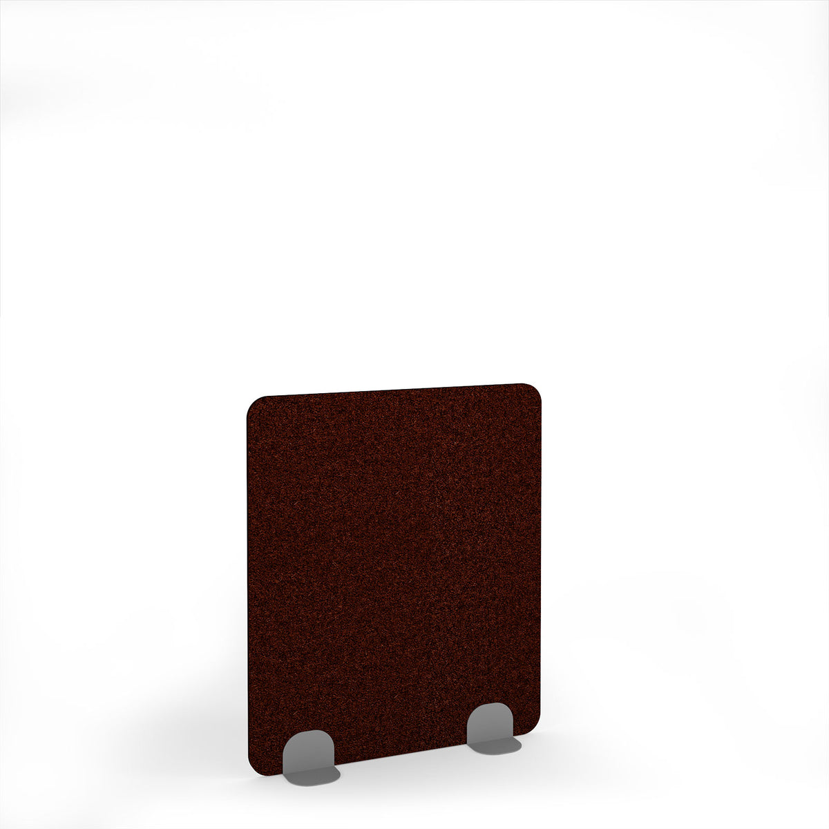 Plain Accoustic Floor Standing Metal Base Legs 1200w 1400h - Silver legs, Maroon - view 1