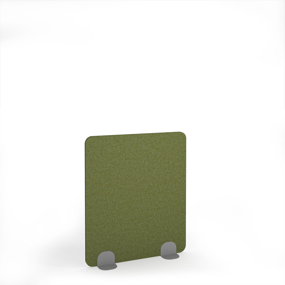 Plain Accoustic Floor Standing Metal Base Legs 1200w 1400h - Silver legs, Reed Green - view 1