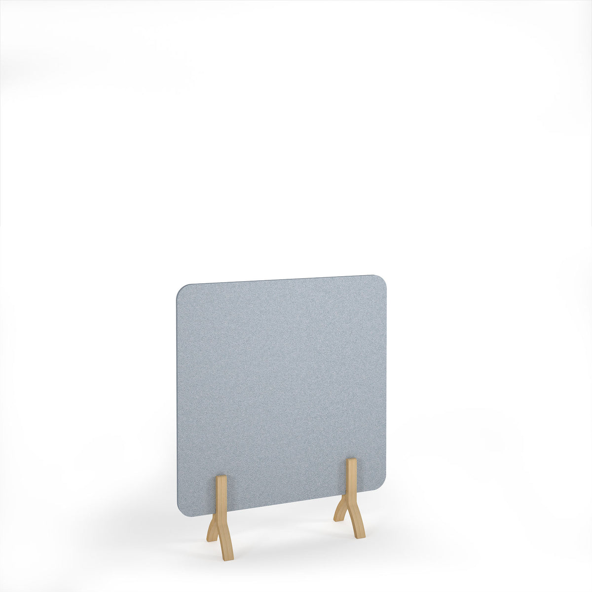 Plain Accoustic Floor Standing Screen Wooden Legs 1200w 1400h - Dark Silver Grey - view 1 (pfsc1400-wf-lg.jpg)