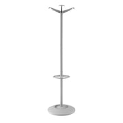Coat & umbrella stand with 10 coat hooks and 8 umbrella hooks 1720mm high - grey - view 1