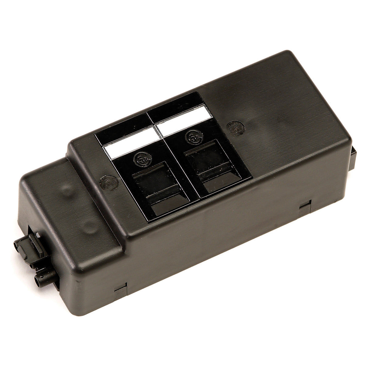 Under desk power bar 2 x RJ45 sockets - black - view 1