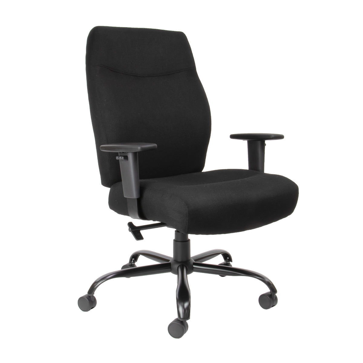 Porter bariatric operator chair with black fabric seat and back - view 1