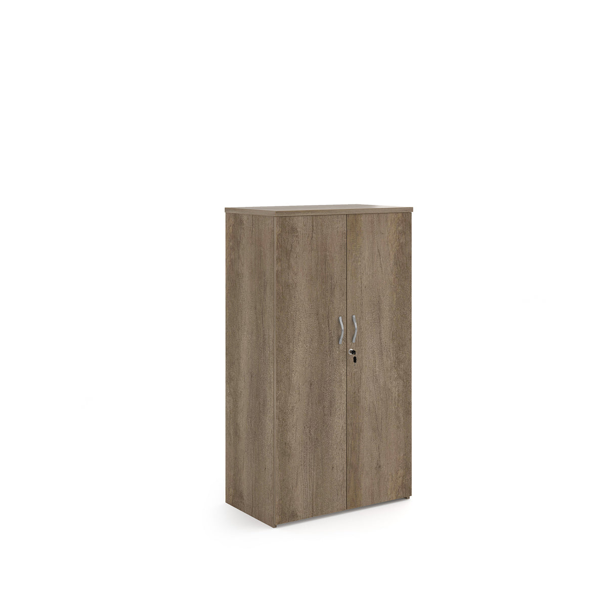 Universal double door cupboard 1440mm high with 3 shelves - Nebraska Oak - view 1