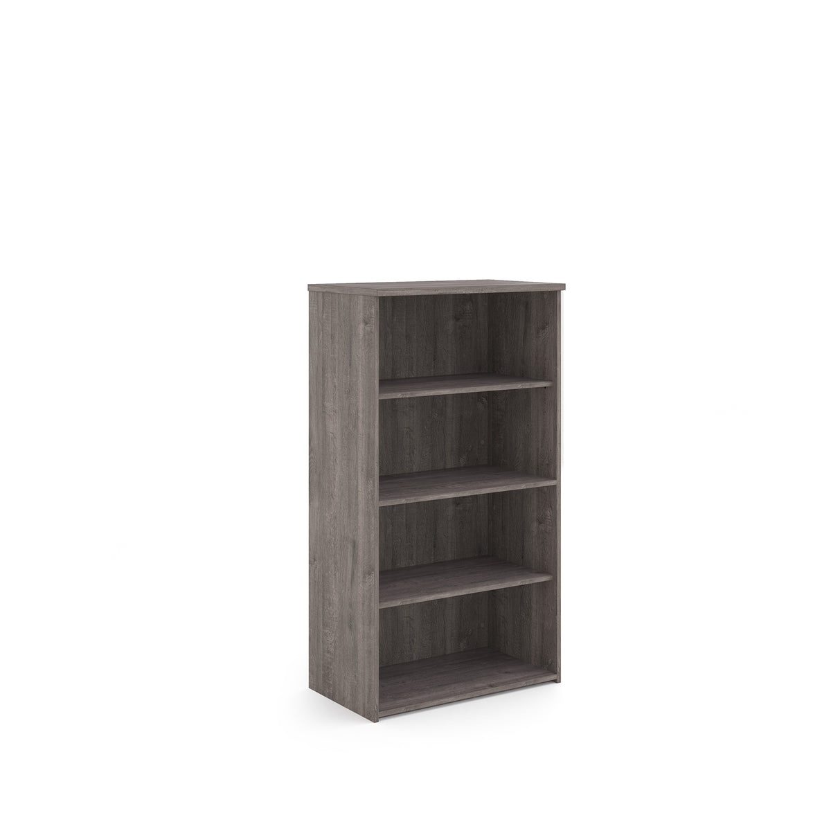Universal bookcase 1440mm high with 3 shelves - Grey Oak - view 1