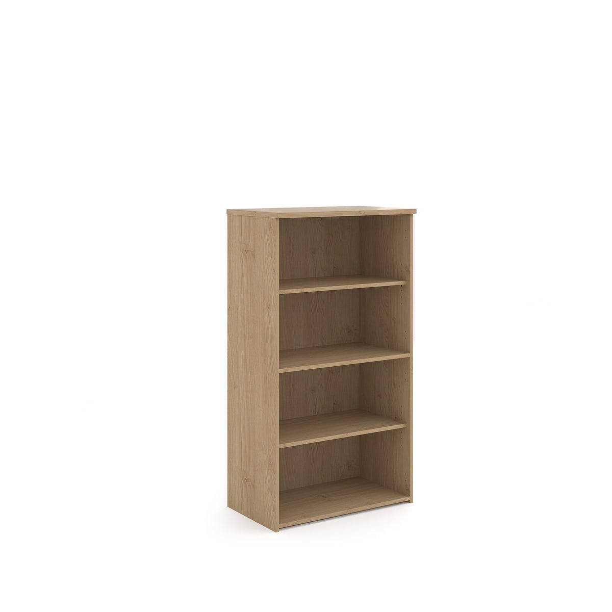 Universal bookcase 1440mm high with 3 shelves - Kendal Oak - view 1
