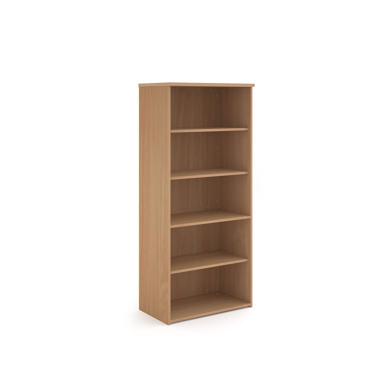 Universal bookcase 1790mm high with 4 shelves - Beech - view 1