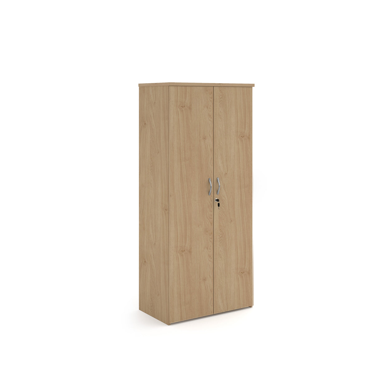 Universal double door cupboard 1790mm high with 4 shelves - Kendal Oak - view 1