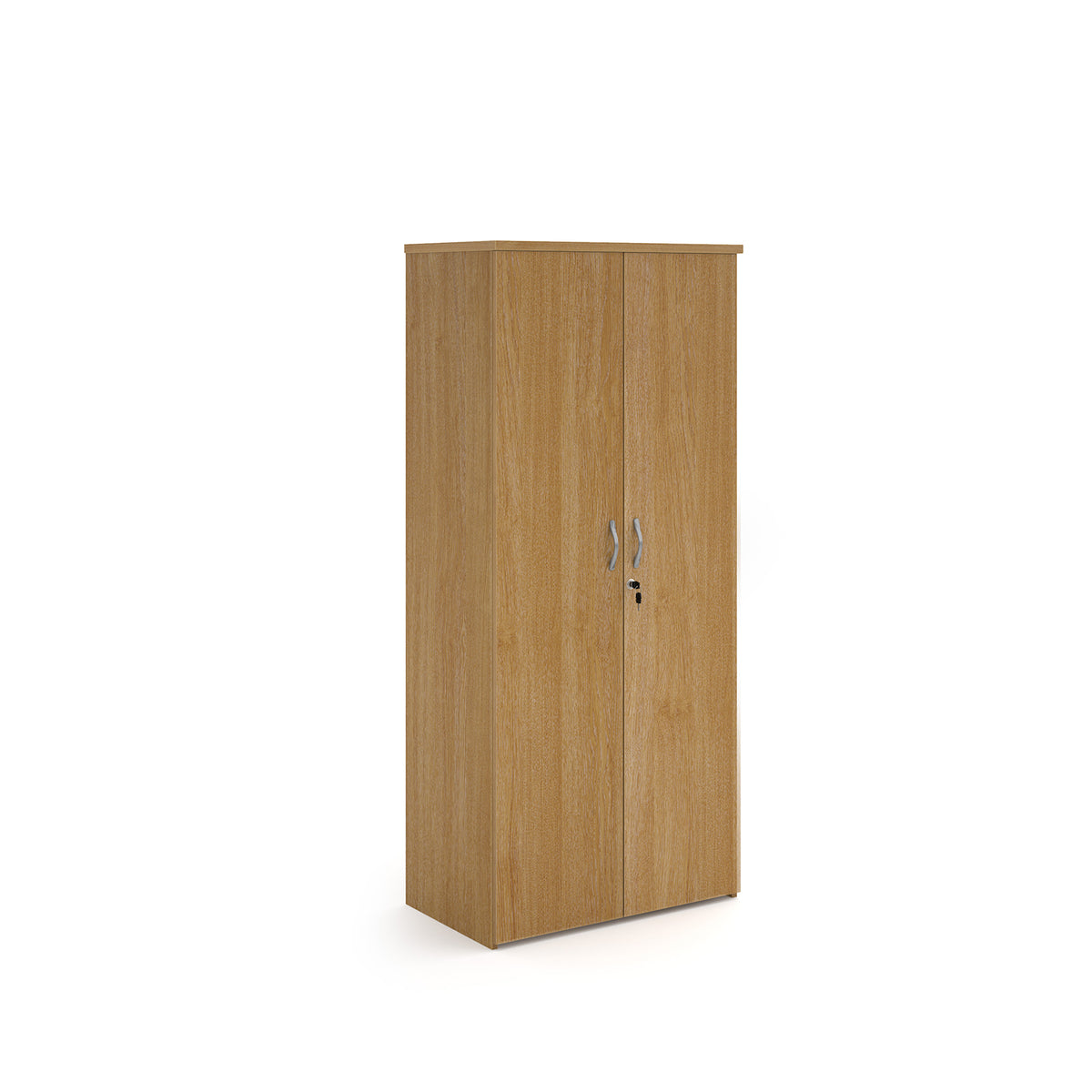 Universal double door cupboard 1790mm high with 4 shelves - oak - view 1