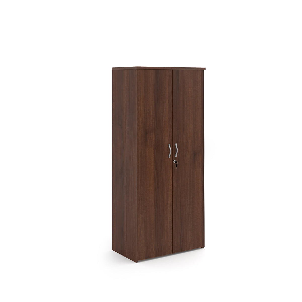 Universal double door cupboard 1790mm high with 4 shelves - Walnut - view 1