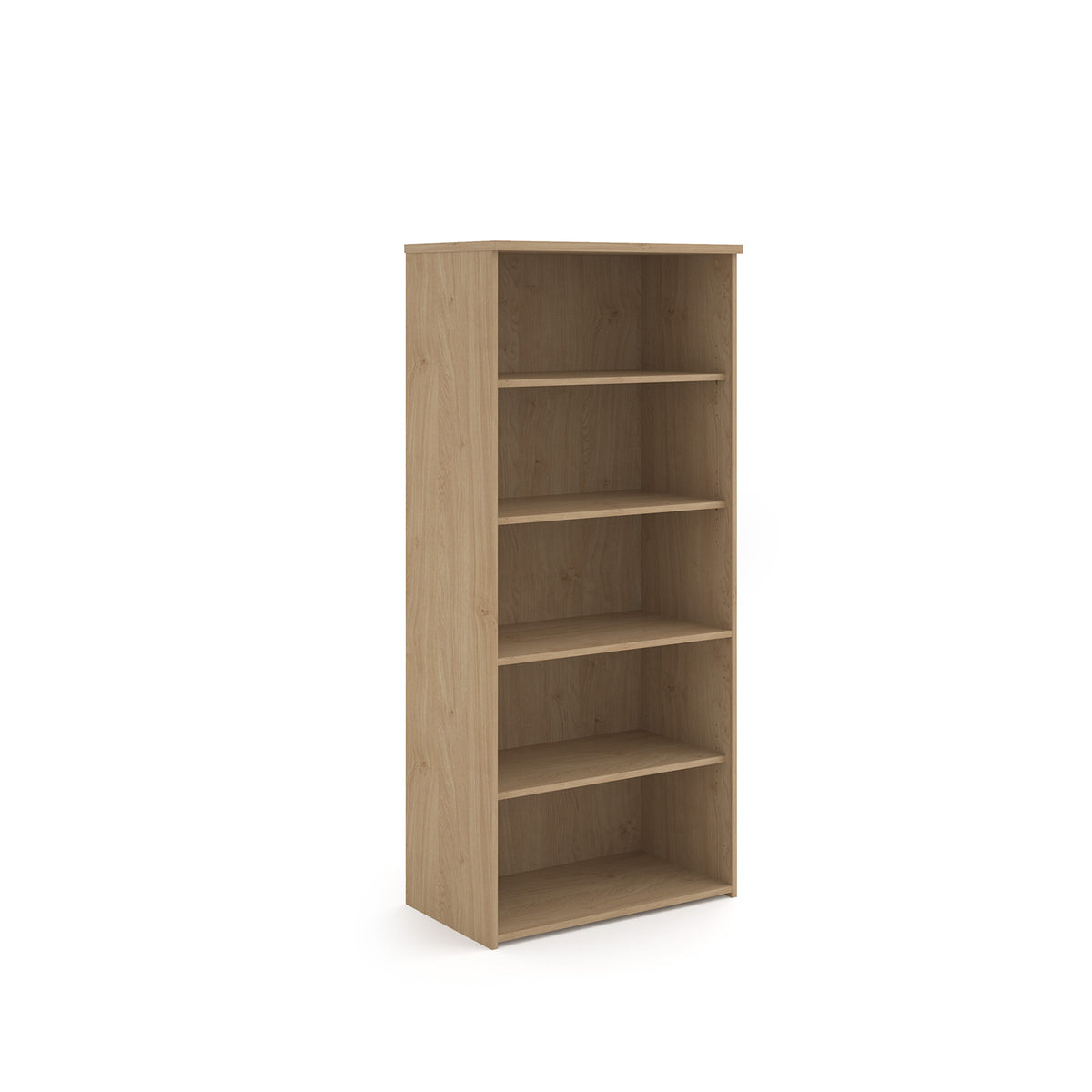 Universal bookcase 1790mm high with 4 shelves - Kendal Oak - view 1
