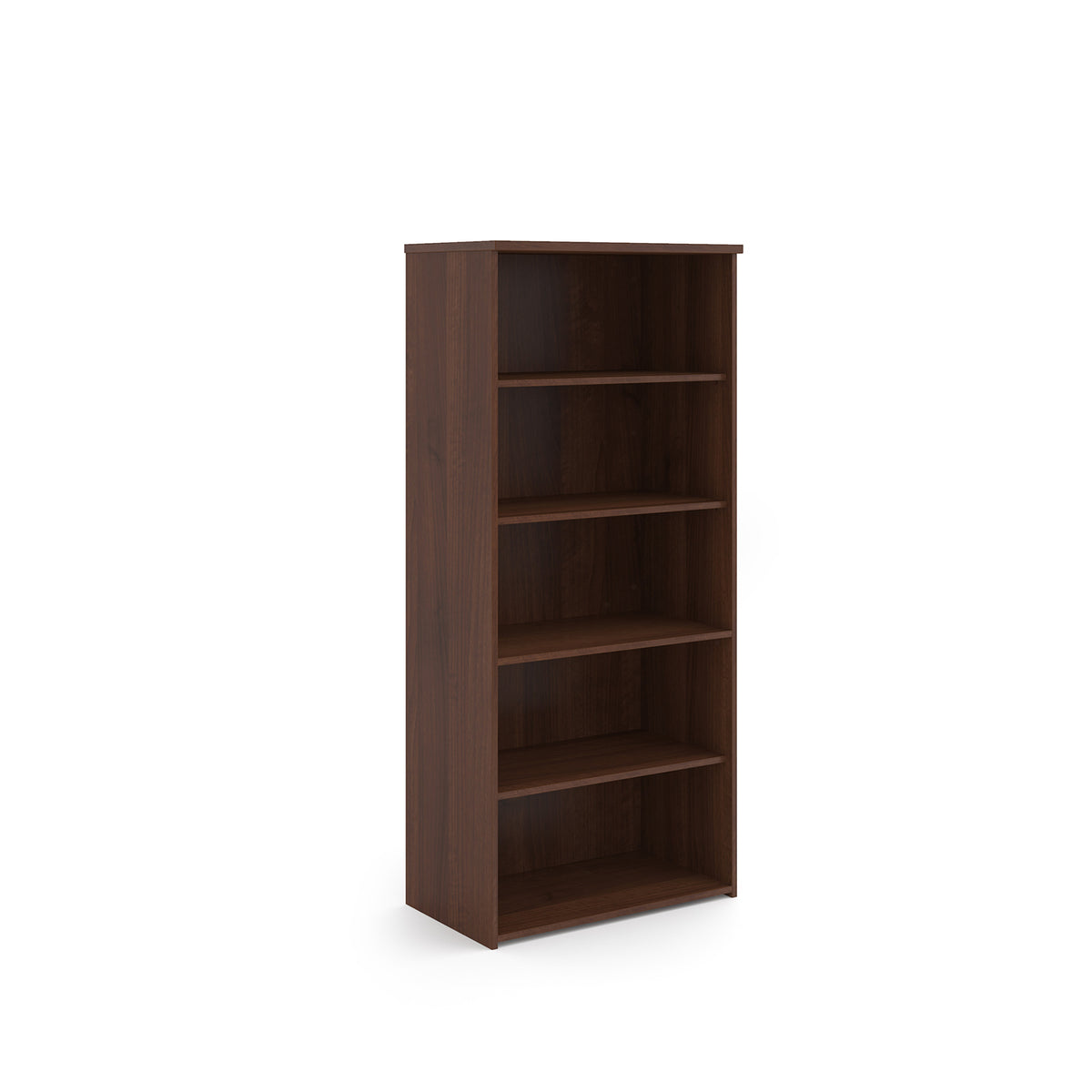Universal bookcase 1790mm high with 4 shelves - Walnut - view 1