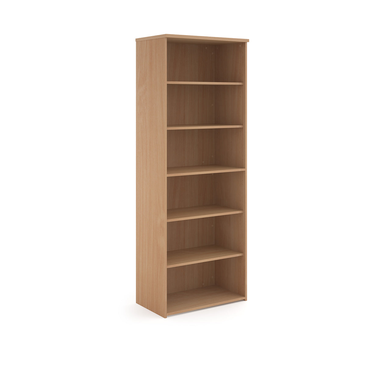 Universal bookcase 2140mm high with 5 shelves - Beech - view 1