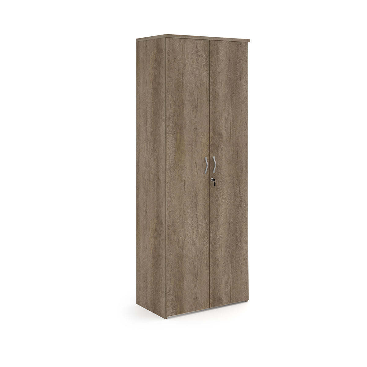 Universal double door cupboard 2140mm high with 5 shelves - Nebraska Oak - view 1