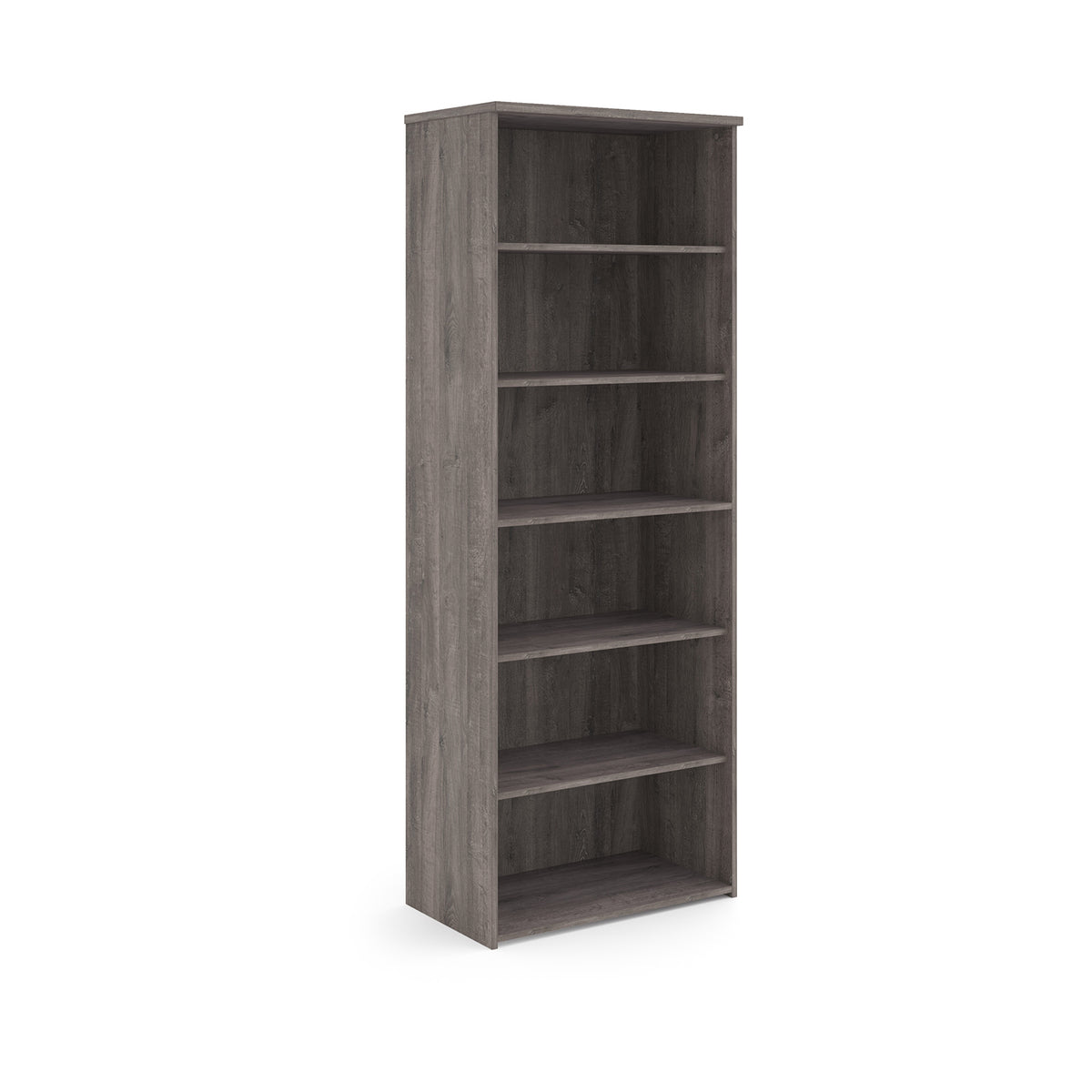 Universal bookcase 2140mm high with 5 shelves - Grey Oak - view 1