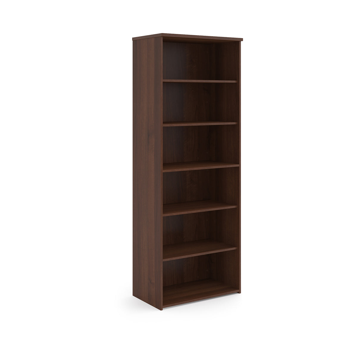 Universal bookcase 2140mm high with 5 shelves - Walnut - view 1