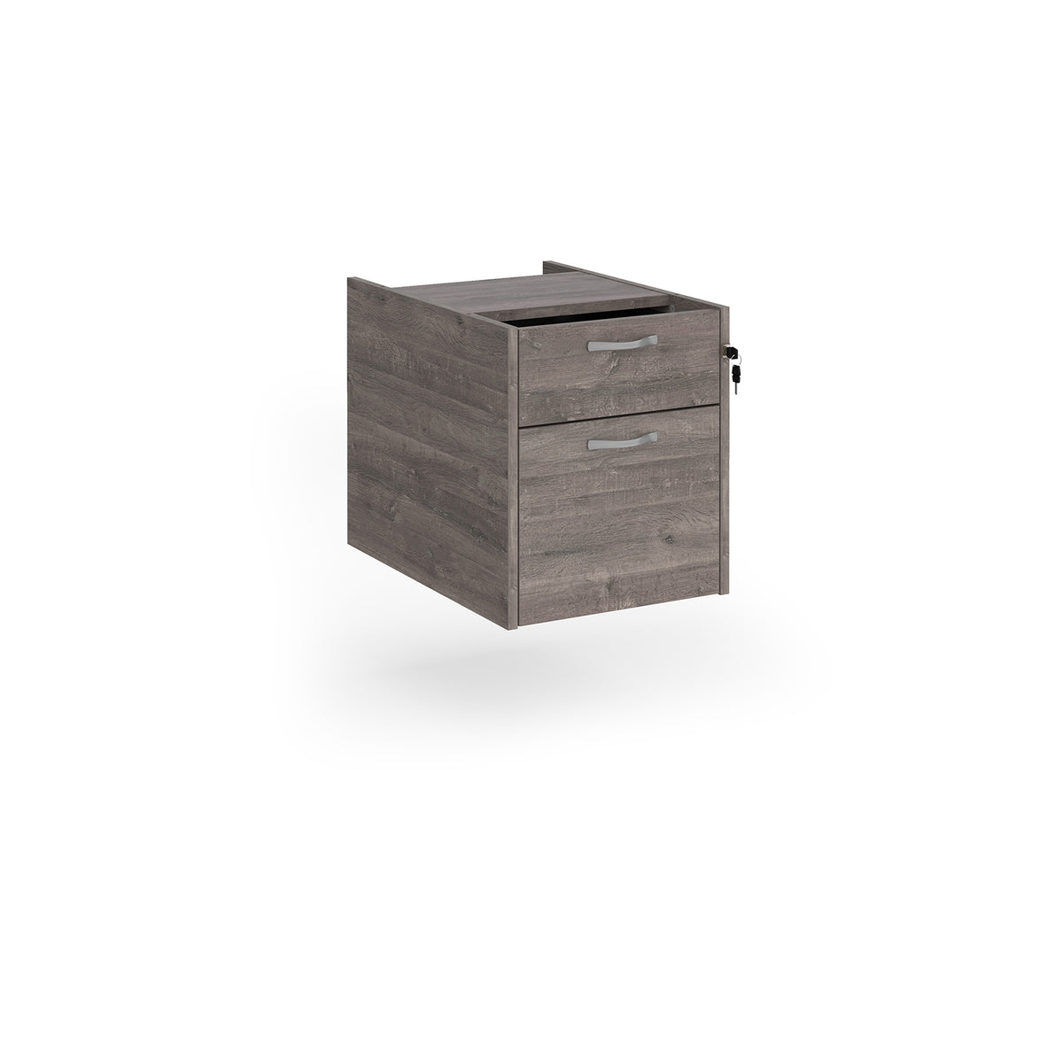 Maestro 25 2 drawer fixed pedestal - Grey Oak - view 1