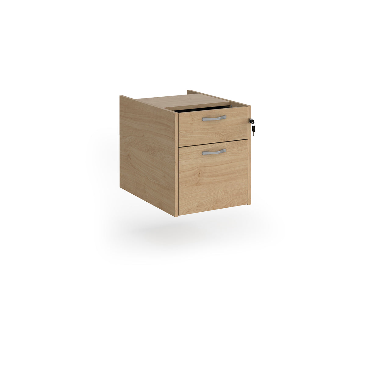 Maestro 25 2 drawer fixed pedestal - Kendal Oak - view 1