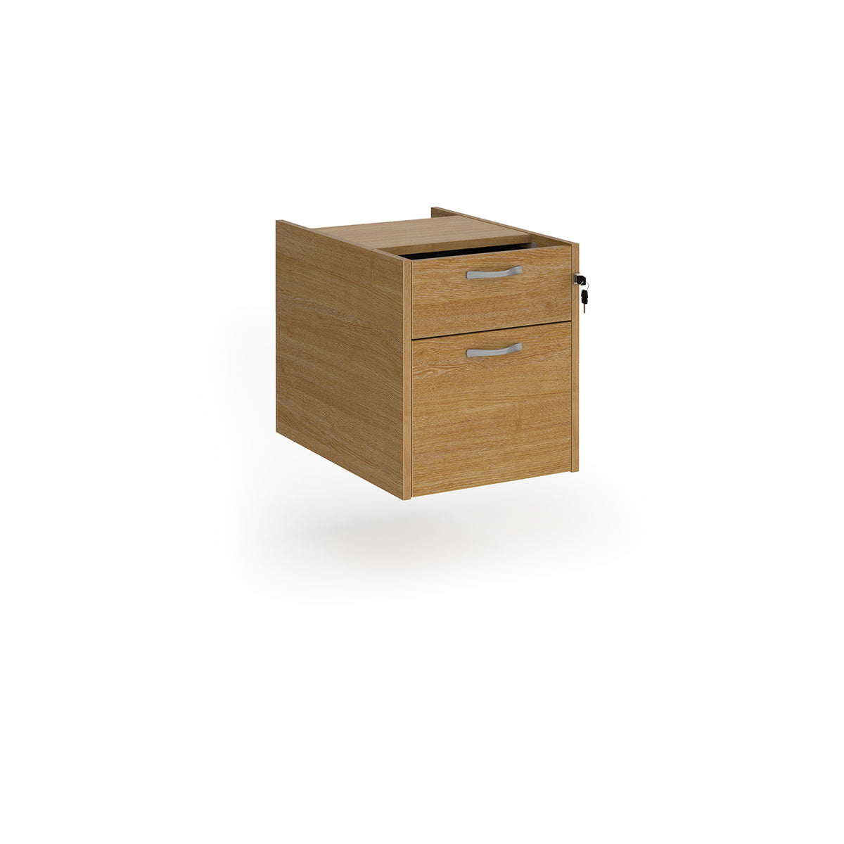 Maestro 25 2 drawer fixed pedestal - oak - view 1