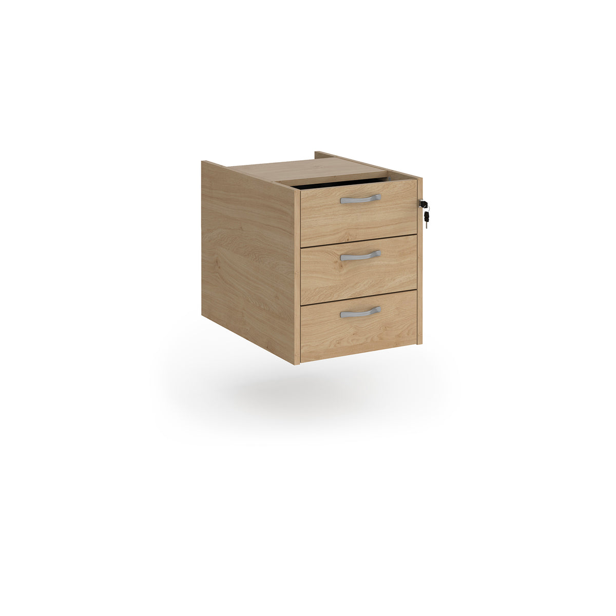 Maestro 25 3 drawer fixed pedestal - Kendal Oak - view 1