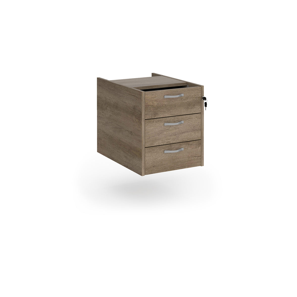 Maestro 25 3 drawer fixed pedestal - Nebraska Oak - view 1