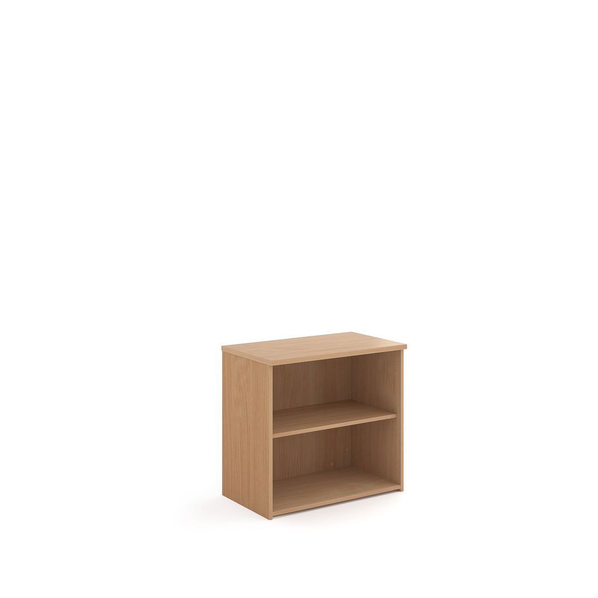 Universal bookcase 740mm high with 1 shelf - Beech - view 1
