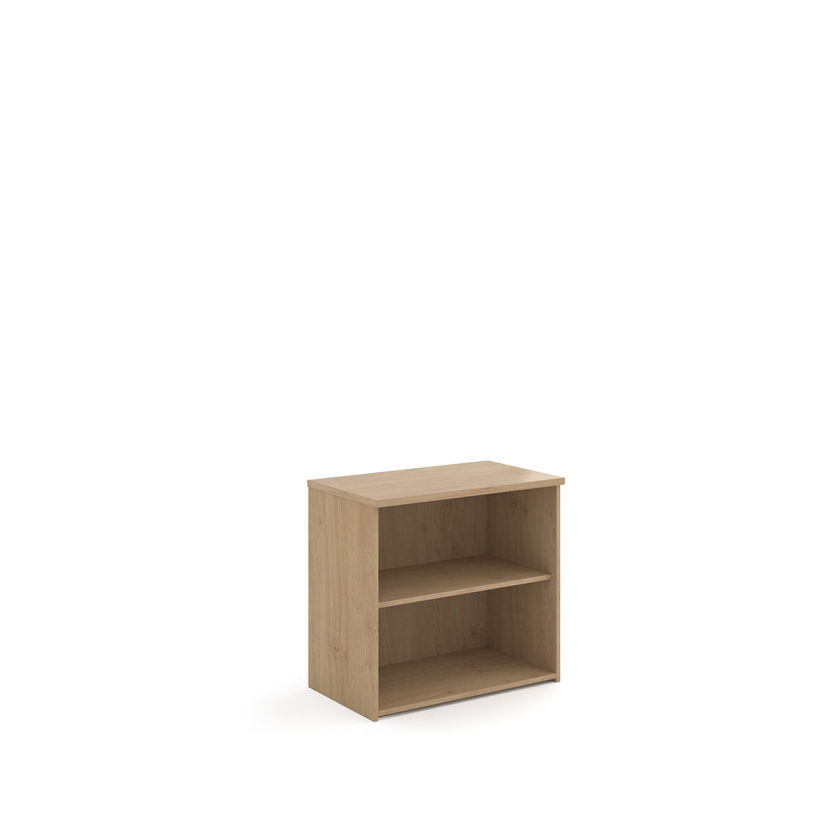 Universal bookcase 740mm high with 1 shelf - Kendal Oak - view 1