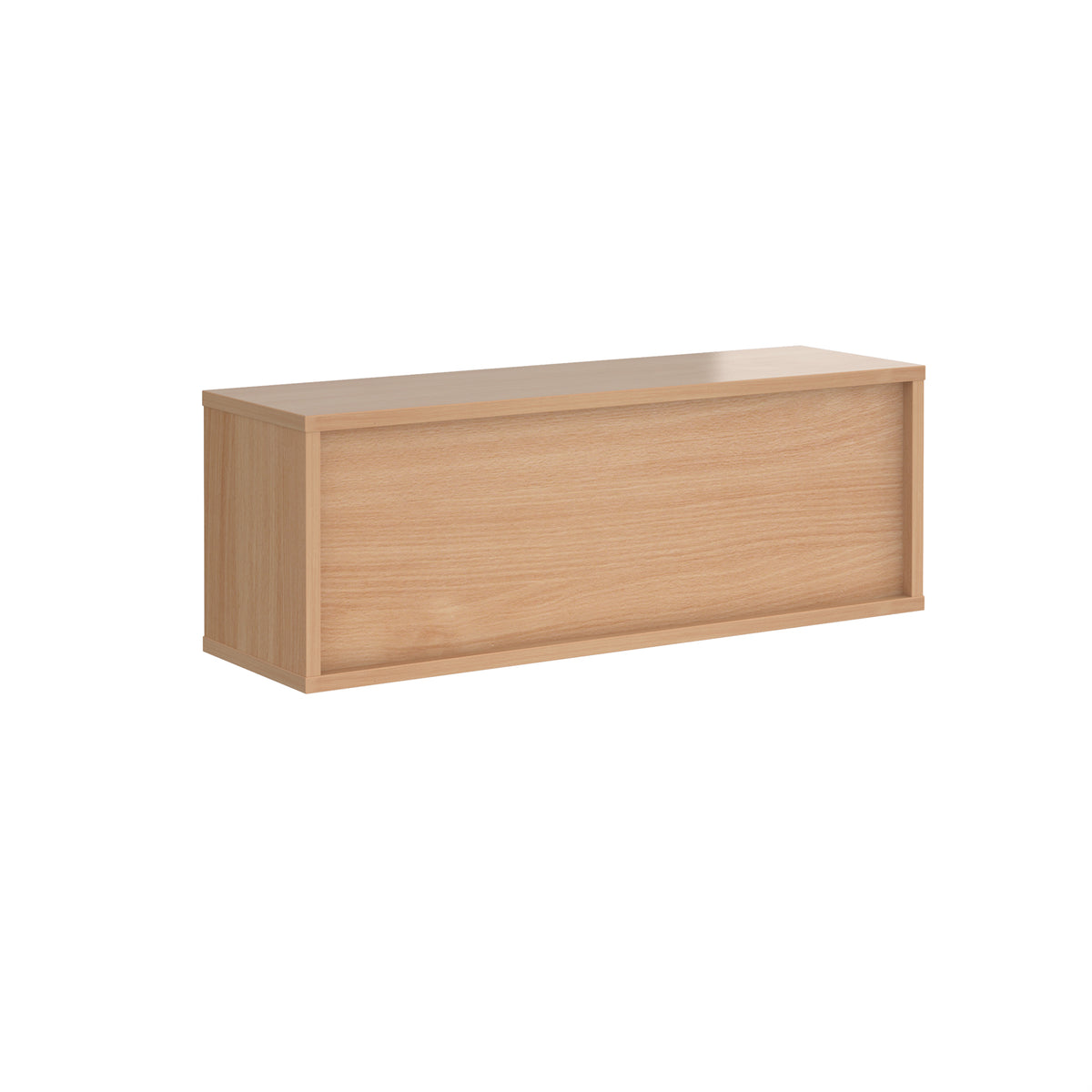 Denver reception straight top unit 1200mm x 350mm - Beech - view 1
