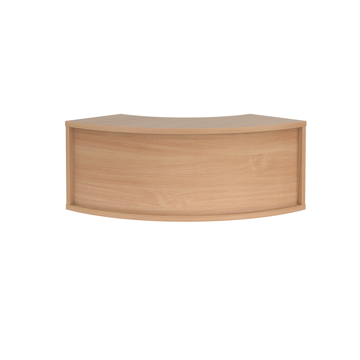 Denver reception corner top unit 800mm x 350mm - Beech - view 1
