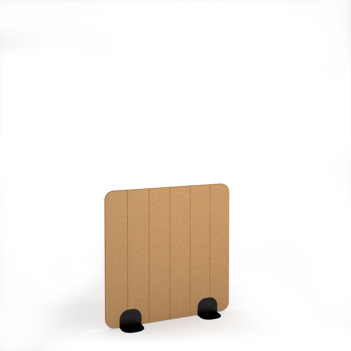 Stripe Accoustic Floor Standing Metal Base Legs 1200w 1200h - Black legs, Longan Yellow - view 1