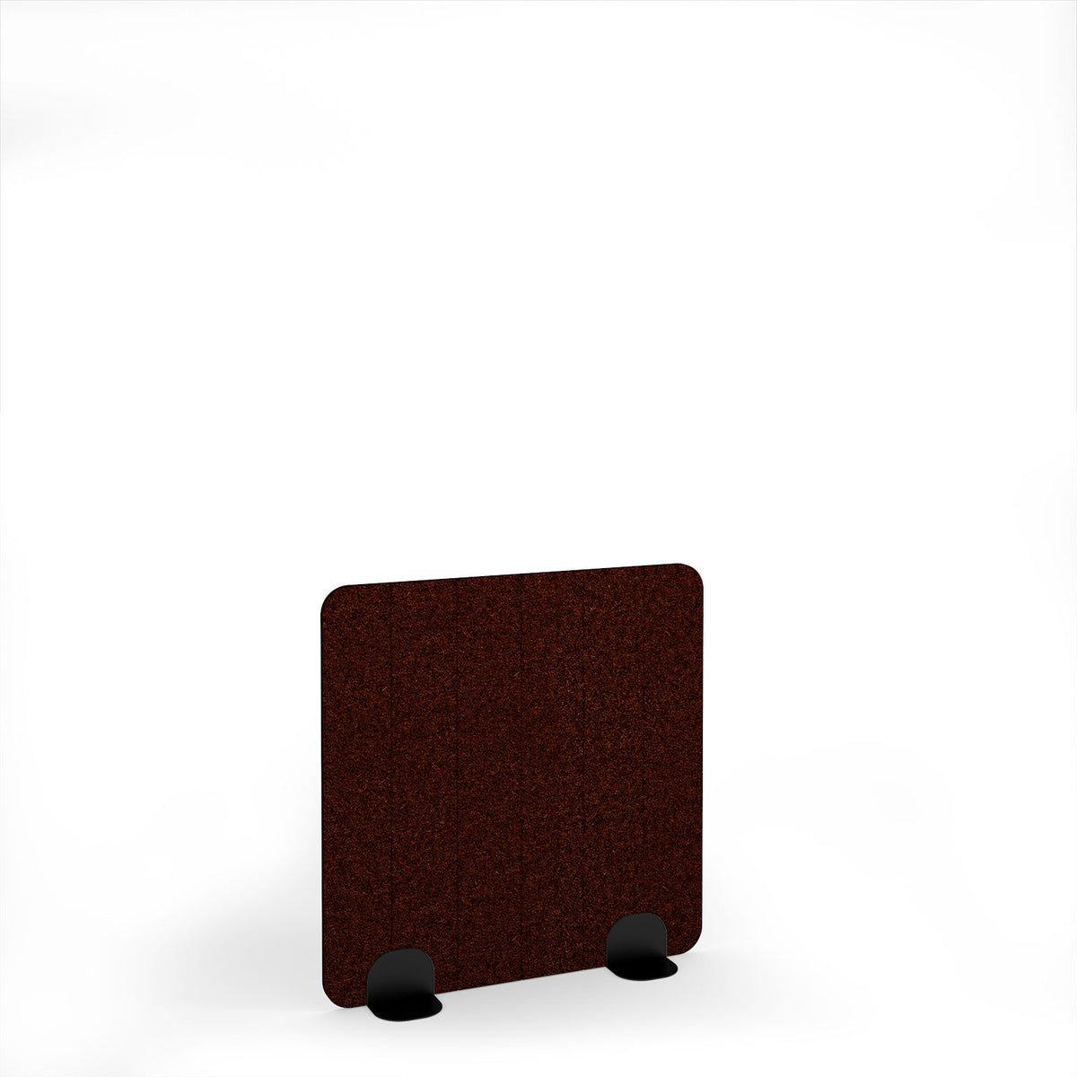 Stripe Accoustic Floor Standing Metal Base Legs 1200w 1200h - Black legs, Maroon - view 1