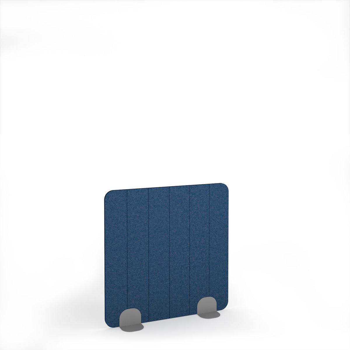 Stripe Accoustic Floor Standing Metal Base Legs 1200w 1200h - Silver legs, Blue - view 1