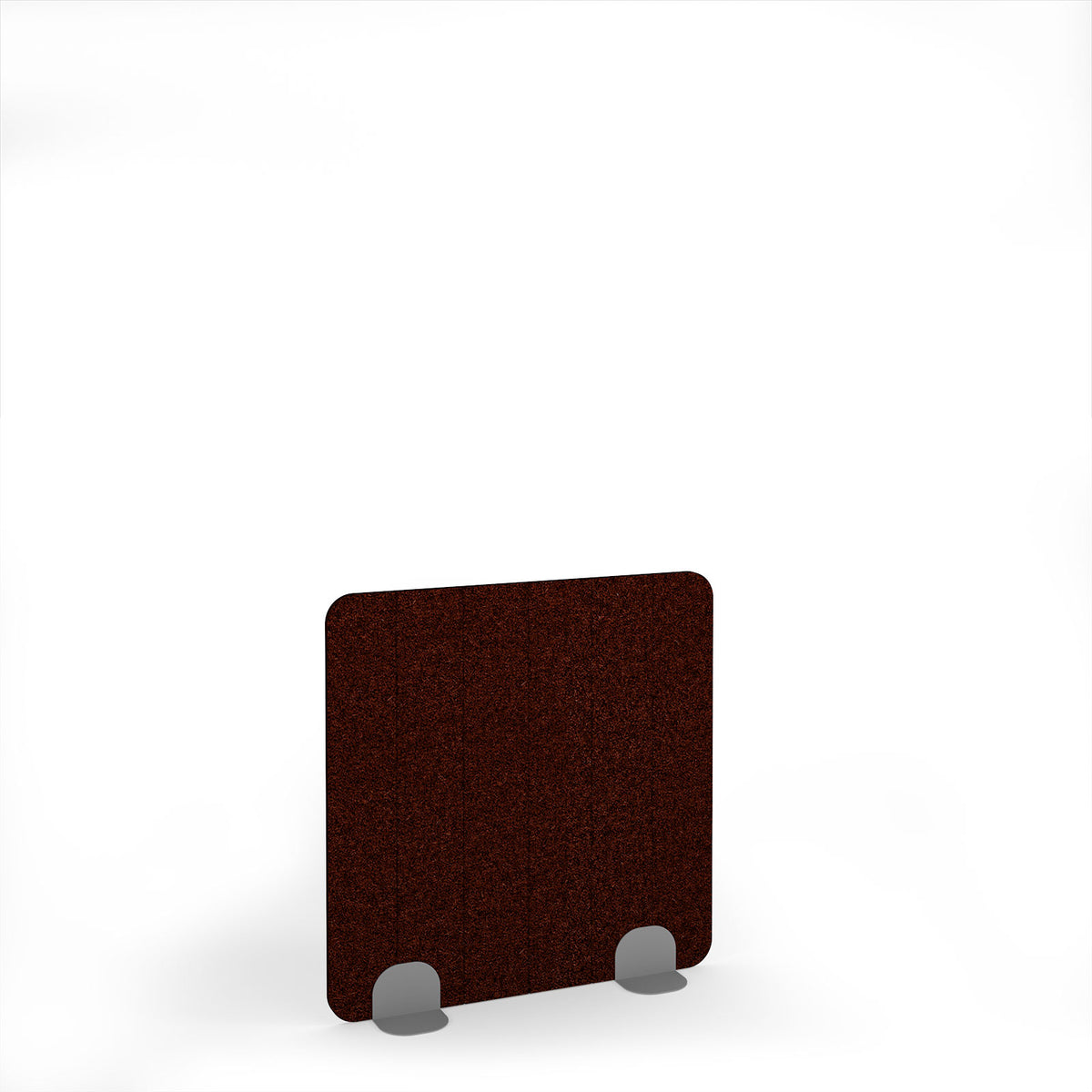 Stripe Accoustic Floor Standing Metal Base Legs 1200w 1200h - Silver legs, Maroon - view 1