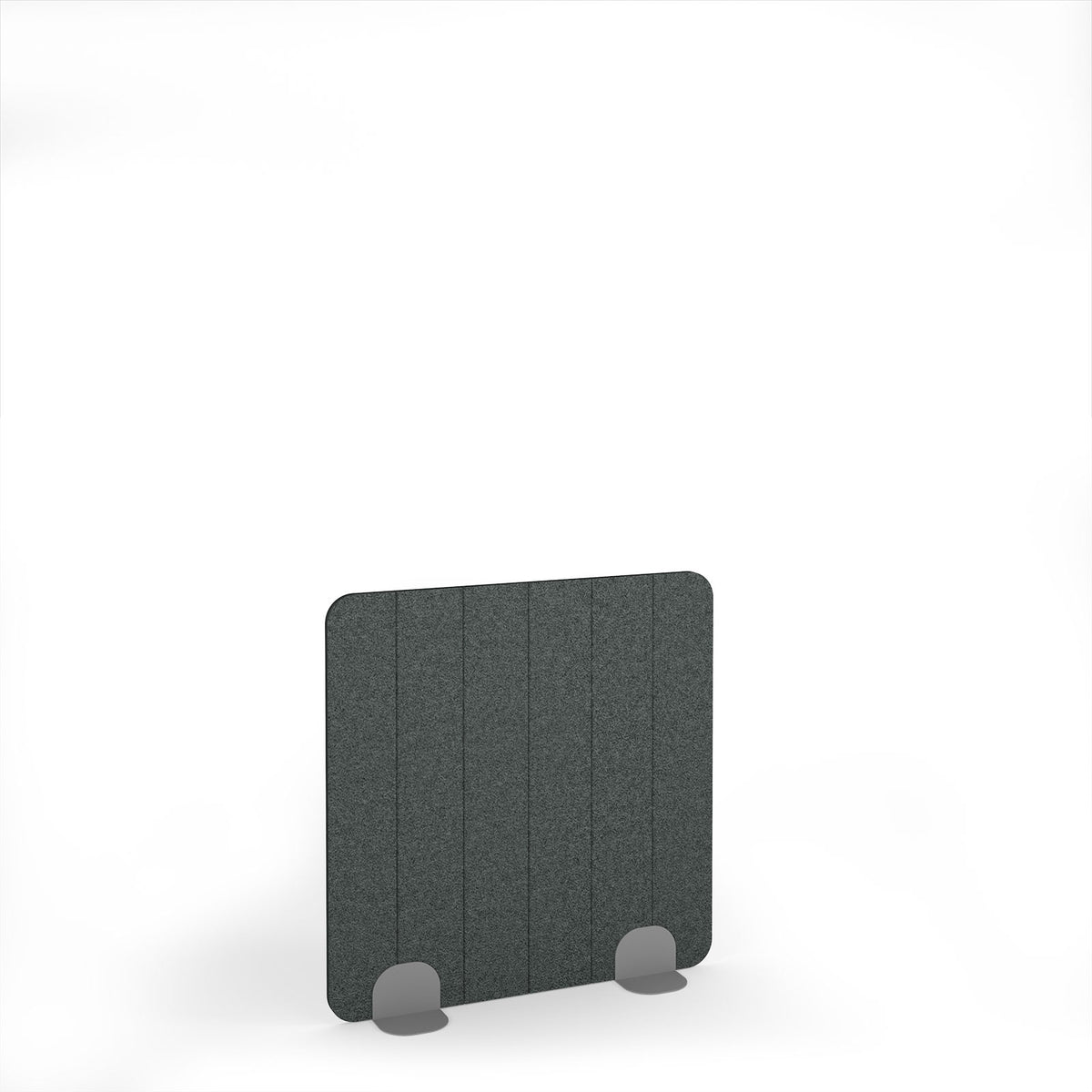 Stripe Accoustic Floor Standing Metal Base Legs 1200w 1200h - Silver legs, Moonlight Grey - view 1