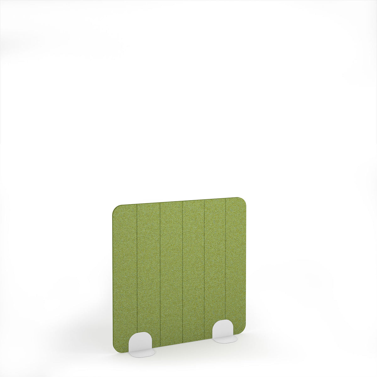 Stripe Accoustic Floor Standing Metal Base Legs 1200w 1200h - White legs, Fruit Green - view 1