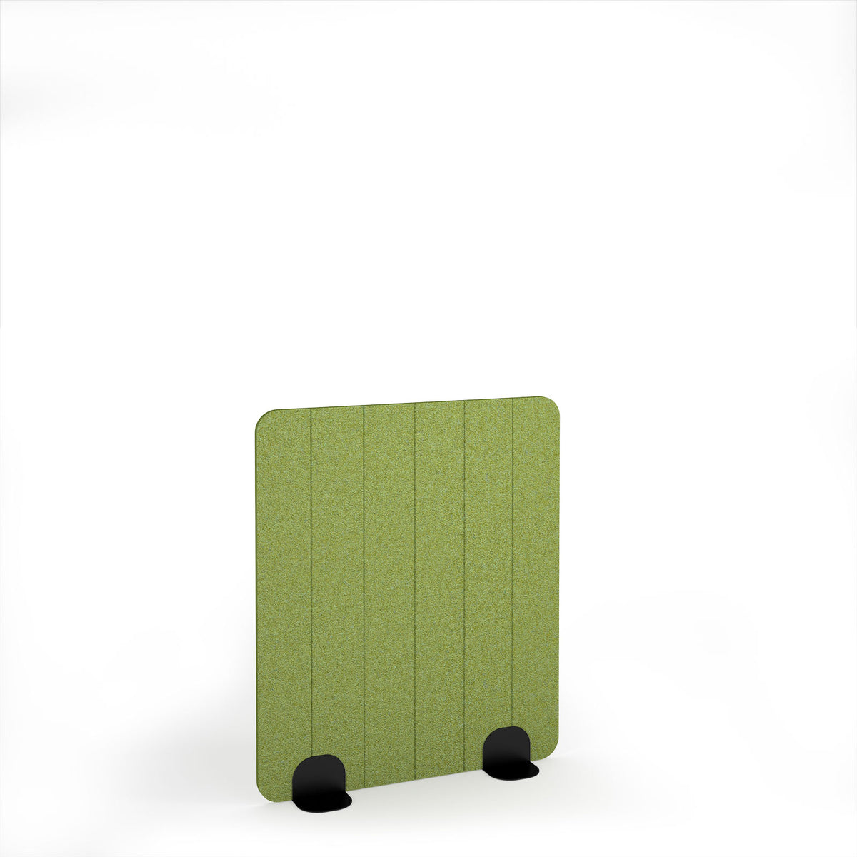 Stripe Accoustic Floor Standing Metal Base Legs 1200w 1400h - Black legs, Fruit Green - view 1