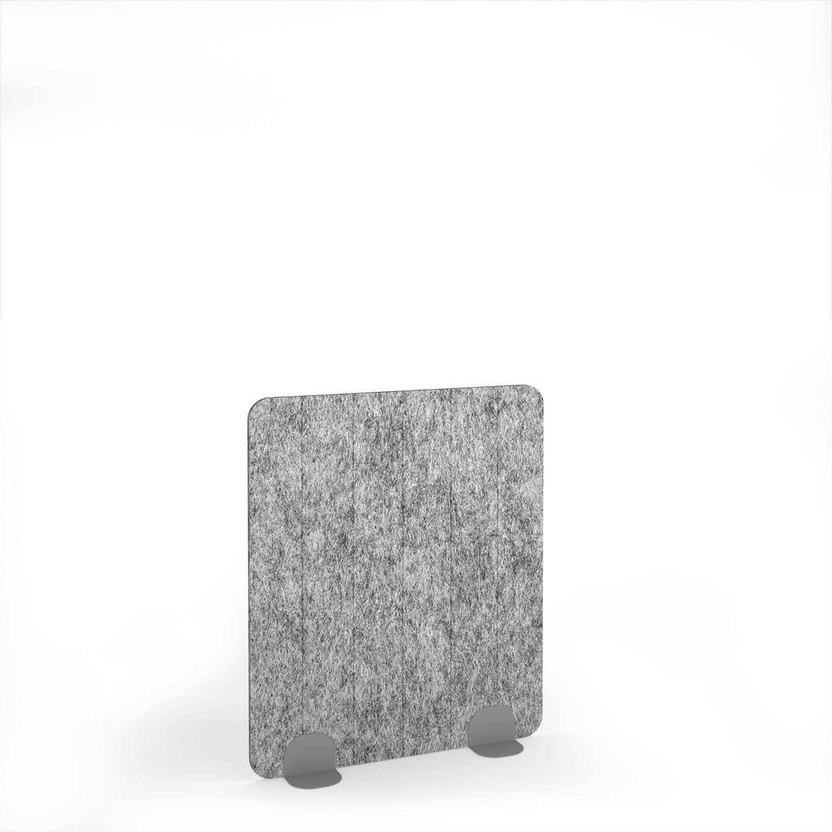 Stripe Accoustic Floor Standing Metal Base Legs 1200w 1400h - Silver legs, Dark Silver Grey - view 1
