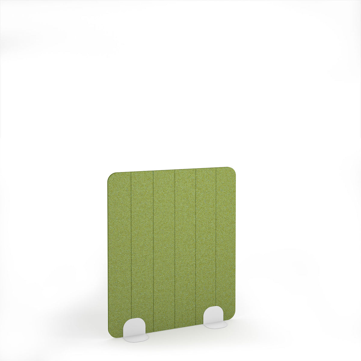 Stripe Accoustic Floor Standing Metal Base Legs 1200w 1400h - White legs, Fruit Green - view 1