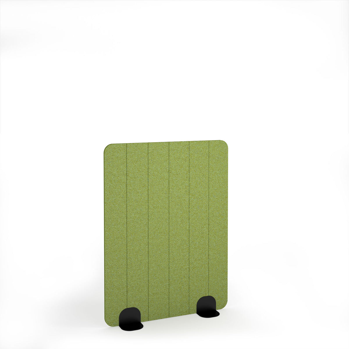 Stripe Accoustic Floor Standing Metal Base Legs 1200w 1600h - Black legs, Fruit Green - view 1