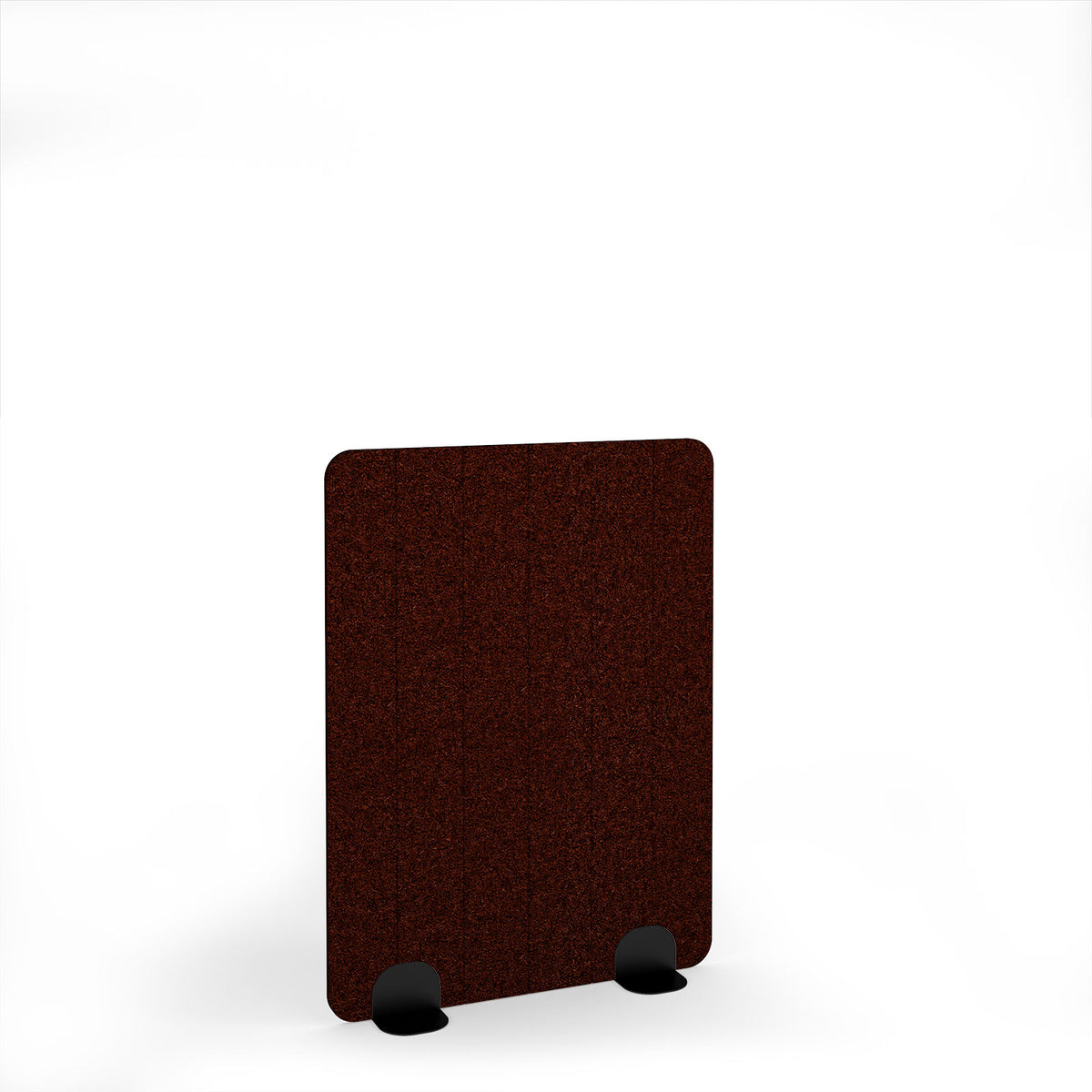 Stripe Accoustic Floor Standing Metal Base Legs 1200w 1600h - Black legs, Maroon - view 1