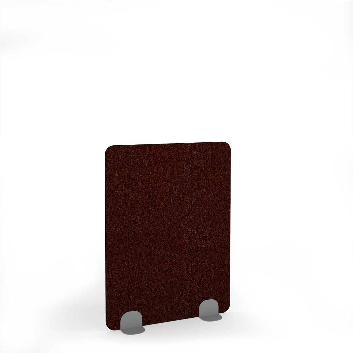 Stripe Accoustic Floor Standing Metal Base Legs 1200w 1600h - Silver legs, Maroon - view 1